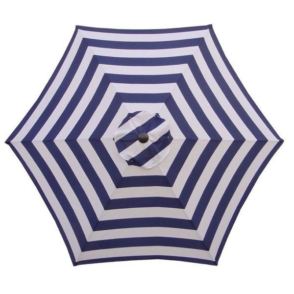 Seasonal Trends Umbrella Market 9Ft Navy/White UM90BKOBD18/WT